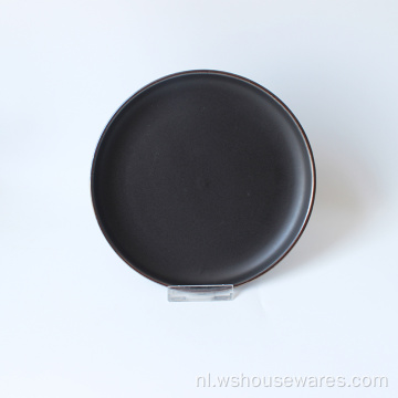 Stoneware keramische servies ronde plaat dinerset